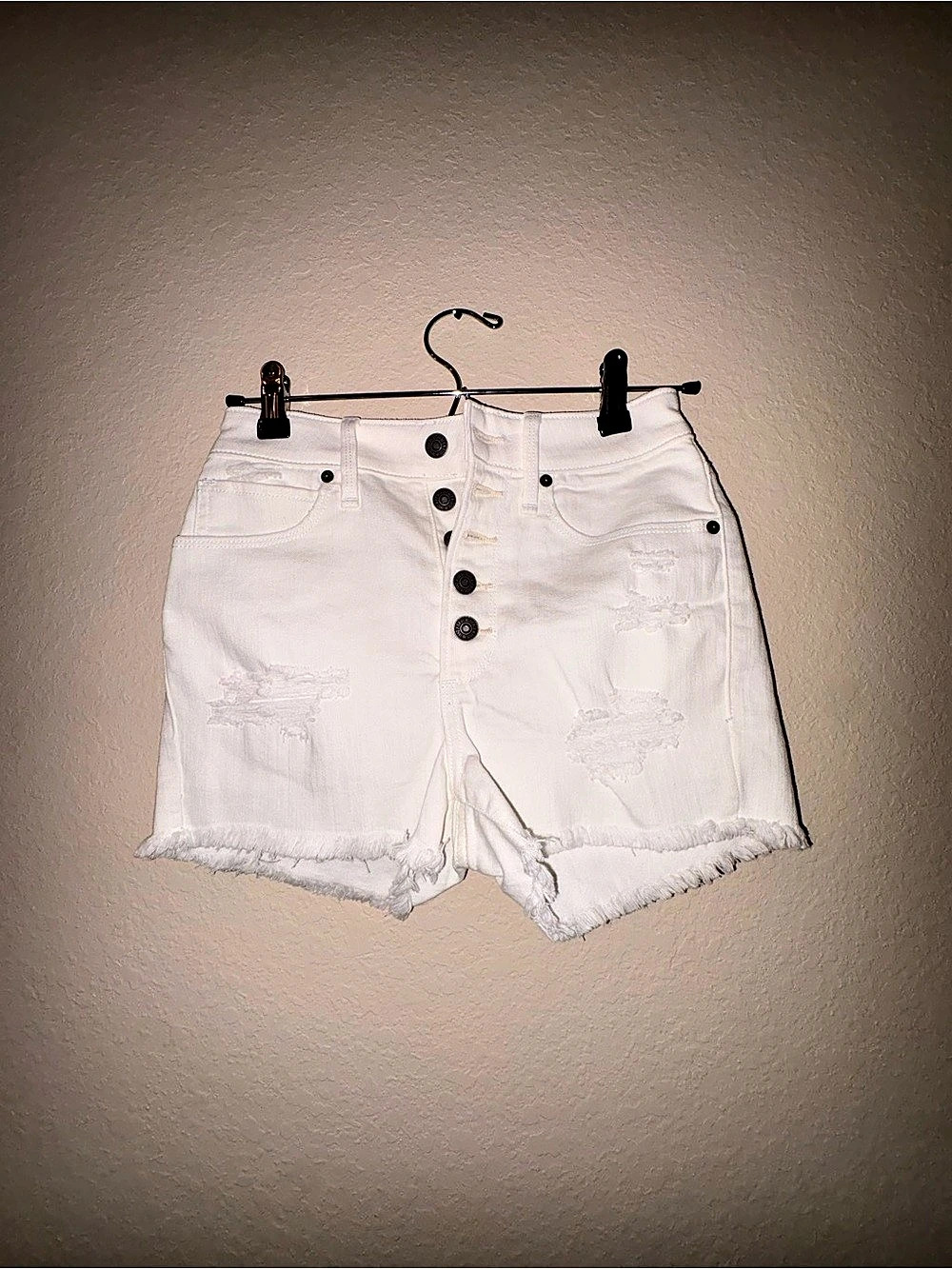 Abercrombie & Fitch High Rise Short Denim Jean Shorts